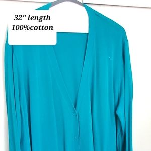 Women Within Cardigan Sweater jade green